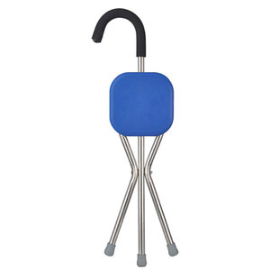 Portable Walking Aid With Built In Stool Stainless Steel Folding Cane For Seniors Comfortable Anti Slip Chair And Support - Product Image 4