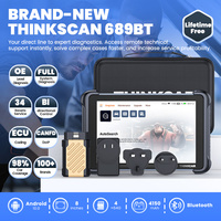 Escáner Automotriz THINKCAR THINKSCAN 689BT, Actualizaciones Gratuitas de por Vida, Codificación Bidireccional de ECU, Herramienta de Diagnóstico Automotriz Obd2