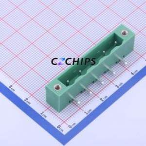 KF2EDGRM-7.5-5P Plug-in Terminal Block Bent Lead Through Hole,P=7.5mm Board-to-Board / Socket - Closed Screw Fixing 1x5P 7.5mm - Product Image 1