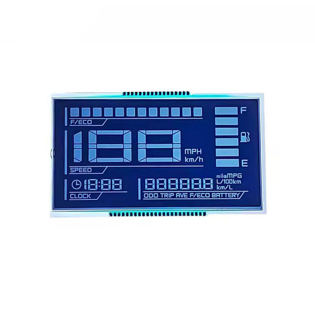 Custom 128x64 Graphic LCD Speedometer Module, Black Digit Screen with White LED Backlight for Instrument Gauge