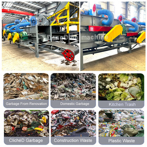 Endüstriyel otomatik çöp sıralama makinesi Motor Motor dişli hava sınıflandırma manyetik ayırıcı inşaat atık - Product Image 4