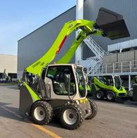 ZS080V Mini Skid Steer Loader 3 Ton 0.4m Bucket Mesin Bertenaga Diesel 36.5kW Daya Garansi 1 Tahun PLC Bearing Gearbox Gear