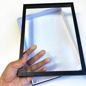 <span class=keywords><strong>Boîte</strong></span> <span class=keywords><strong>d</strong></span>'exposition <span class=keywords><strong>d</strong></span>'insectes et de papillons en verre avec couvercle en bois noir, taille et couleur personnalisées, habillée de tissu de reliure - Product Image 3