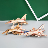 Nouveauté : Puzzle en bois 3D sur le thème des avions pour enfants, jouet éducatif, kit de construction, bricolage fait main, marque X&H