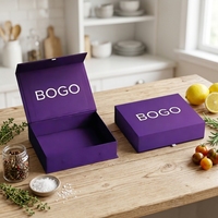 Boîtes cadeaux personnalisables en forme de livre, plusieurs couleurs, double porte, logos, estampage à chaud, impression quadricolore, carton gris épais magnétique