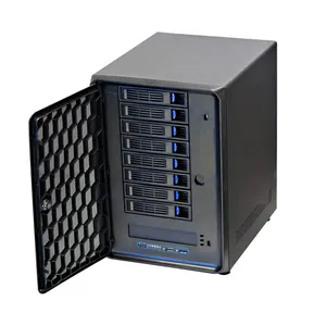 Alta calidad 8-Bay NAS 3,5 "SATA HDD Hot-Swap Premium Mini-ITX NAS nube servidor de almacenamiento caso