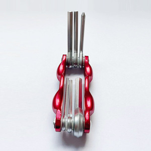 Jeu de clés hexagonales pliantes OEM 3 pièces, outil de démontage de manivelle à trou carré, extracteur de code, outil multifonction <span class=keywords><strong>pour</strong></span> réparation de roues de vélo - Product Image 6