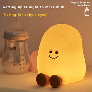 <span class=keywords><strong>Veilleuse</strong></span> pour enfants en silicone en forme de mini-pomme de terre personnalisable, 7 couleurs LED blanc chaud, avec fonction de minuterie, batterie rechargeable - Product Image 3