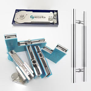 Produttori di vendita diretta senza cornice porta superiore patch di vetro patch inferiore combinazione set e set combo molla da pavimento - Product Image 1