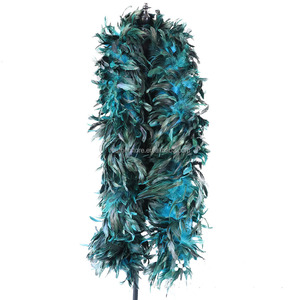 Plumas Artificiales de Gallo, Boa de Plumas de Gallo Rojo de 5-7 Pulgadas, Plumas de Gallo Schlappen para Fiestas, Decoración del Hogar y Espectáculos - Product Image 2