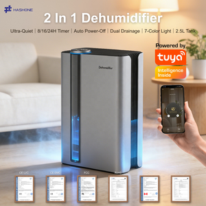 <span class=keywords><strong>D</strong></span>éshumidificateur de bureau miniature intelligent à commande à distance professionnelle avec écran LCD numérique pour la maison HASHONE - Product Image 2