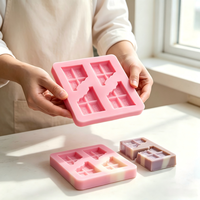 Moules en silicone en forme de gaufre Candyer, qualité alimentaire, sans BPA, pour la décoration de gâteaux au chocolat, outils de pâtisserie réutilisables, moules à bonbons DIY