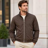 Veste rembourrée réversible imperméable pour homme, personnalisable OEM ODM, veste d'hiver légère en polyester, manteau décontracté pour l'extérieur, vente en gros