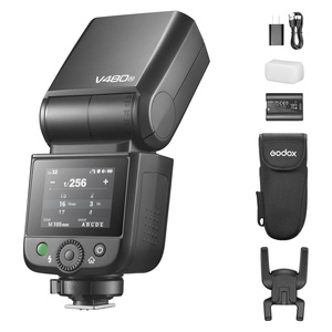 New Godox V480 TTL Li-ion <strong>Camera</strong> <strong>Flash</strong>, 650 Full-Power <strong>Flashes</strong> Built in Styling Light for Canon/ Nikon /Sony/FUJIFILM/Olympus - Product Image 1