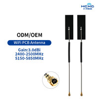 Antena WiFi Interna de Doble Banda 2.4G 5.8G, Antena PCB de Alta Ganancia 3dBi con Conector U.FL para Router Inalámbrico y Módulo IoT