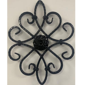 ชิ้นส่วนประตูรั้วแผงประดับด้วยดอกกุหลาบเหล็กดัดชิ้นส่วนประตูสั่งทำได้เสานิวเมลลายมังกร - Product Image 3