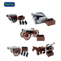 Jouets d'action militaires miniatures en PVC plastique, briques de construction, jouets médiévaux, ensemble de blocs de construction d'armes militaires