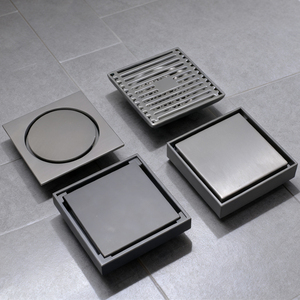 Toptan bakır malzeme zemin drenaj-fiyat anti-koku 4 inç Anti koku duş drenaj banyo zemin drenaj ile kapak - Product Image 1
