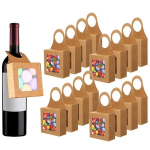 Caja <span class=keywords><strong>de</strong></span> Papel Kraft Biodegradable y Ecológica para Regalos, Vino, Dulces, Galletas, Plegable, con Ventana, Gancho, Grabado Personalizado - Product Image 1