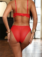 Ensemble de Lingerie Sexy Grande Taille pour Femme avec Nœud et Dentelle Transparente, Effet Amincissant, Style Européen et Américain, Vêtements de Nuit et Articles Intimes