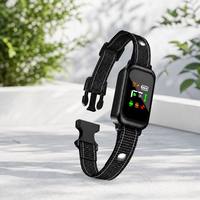 Collier anti-aboiement pour chien - Collier d'entraînement ultrasonique rechargeable étanche IPX7 avec matériau en nylon et autonomie de 10 à 20 heures