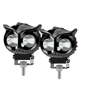 Feux LED TCYATO pour moto Owl, feux LED pour moto 12V-85V, faisceau double jaune et blanc, haute luminosité, LED pour moto - Product Image 4