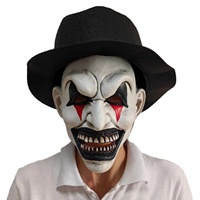 Masque de Clown Horreur Terrifier, Masque de Cosplay Clown Effrayant en Latex Souple, Démon Sanglant, Joker Maléfique, Masques de Costume de Fête d'Halloween pour Adulte