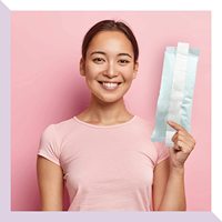 CE-BIO 2025 Compresses de glace périnéales post-partum avec bande adhésive, coussinets de froid 2-en-1 (PVC avec billes) pour après l'accouchement