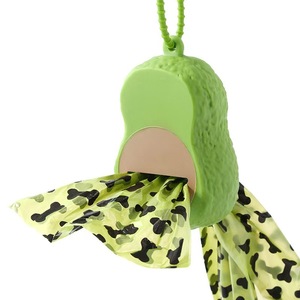 Suministros ecológicos para mascotas transfronterizas, dispensador de bolsas de basura de plástico biodegradable diseñado con aguacate, recogedor de excrementos - Product Image 5