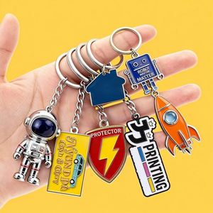 Enamel Customized Keyring Ring Keychains Holder Key Chains Metal Logo Design Wholesale Souvenir 2D 3D Custom Promotional <b>Gifts</b> - Product Image 4