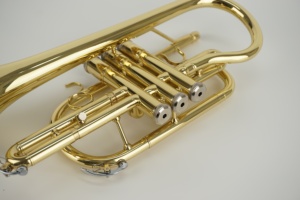 Trompette <span class=keywords><strong>cornet</strong></span> professionnelle en Si bémol, en laiton, 3 pistons, finition laquée or électrophorétique, instrument adapté aux débutants - Product Image 6