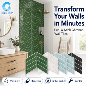Pegatinas de Pared con Diseño de Chevron Paralelográfico, Adhesivos Decorativos Geométricos 3D con Forma de Punta de Flecha, Resistentes al Agua para Cocina y Baño - Product Image 1