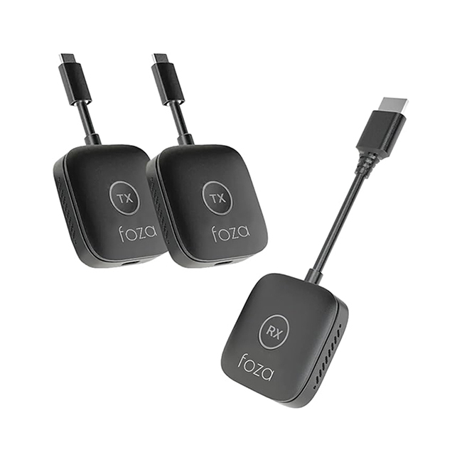 Wireless Devices Set One Pre-Paired Receiver And Two Usb-C Transmitters Laptop Share To Smart Screen Tool