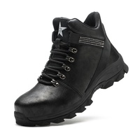 Chaussures de Sécurité Professionnelles Indestructibles et Imperméables, Coque en Acier, Anti-Écrasement, Résistantes à l'Hu Huile pour l'Hiver et l'Automne, Qualité Supérieure, Vente en Gros