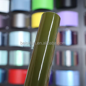 Vinyl Wrap Hijau Tentara Berkualitas Tinggi Ultra Glossy, Vinyl Wrap Hijau Khaki Gelap SUPER GLOSS, Garansi Kualitas - Product Image 1