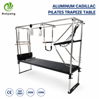 Table de Pilates Cadillac Trapeze à cadre en aluminium, multifonction, ressorts allemands, certifiée CE, pour salle de sport à domicile ou studio, garantie 5 ans