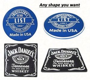 Sous-verres antidérapants en caoutchouc par sublimation, sous-verres personnalisés pour boissons, sous-verres en silicone personnalisés, faible MOQ - Product Image 5