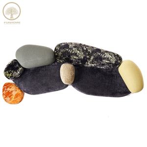 Ensemble de canapés modulaires Chesterfield modernes pour salon d'hôtel, design en galets, <span class=keywords><strong>canapé</strong></span> en tissu, éponge pour villa, atelier, centre commercial - Product Image 4