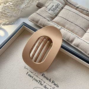 Pinzas Planas para el Pelo en Color Neutro Mate para Mujer, Pinza Plana Redonda para Recoger el Pelo - Product Image 5