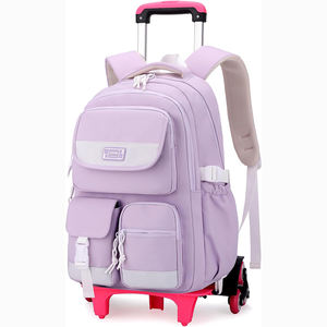 Low Price Multifunction Children's Rolling Backpack <b>With</b> 6 <b>Wheels</b> Girls Women Leisure School <b>Bags</b> Trolley Backpack for Youngster - Product Image 4