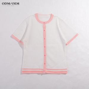 Maglione lavorato a maglia personalizzata <span class=keywords><strong>vestiti</strong></span> <span class=keywords><strong>estivi</strong></span> da <span class=keywords><strong>donna</strong></span> due pezzi Set di Shorts comodi maglia di <span class=keywords><strong>cotone</strong></span> uncinetto 2 pezzi maglione - Product Image 2