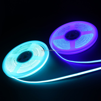 Bande LED COB flexible 2,7 mm blanc chaud multicolore pour la décoration de la pièce, de la voiture, de la télévision, 480 LED/m, dimmable 3V 5V 12V, bande lumineuse COB 3 mm