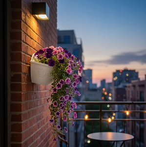 Wholesale <b>Plastic</b> <b>Wall</b> Hanging <b>Planter</b> Pot for Indoor Outdoor Use Decorative Flower Basket with Hook Garden Balcony Vertical - Product Image 4