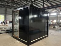 Bureau de conteneur plat de 10 pieds à faible coût, structure solide, mobile, préfabriqué, modulaire, bureau de conteneur d'expédition de 10 pieds