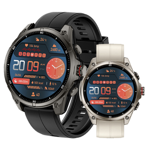 FT66 <span class=keywords><strong>GPS</strong></span> Smart Watch mit Kompass Taschenlampe 3ATM Wasserdichter 660mAh Akku 1,43 Zoll Amoled Display Sport Smartwatch für Männer - Product Image 1