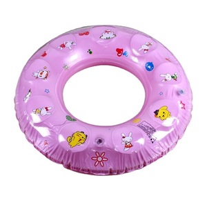 Children Swimming Ring Round Cartoon Pattern Double Layer Thickened PVC <b>Inflatable</b> <b>Float</b> For Kids Water Play - Product Image 3