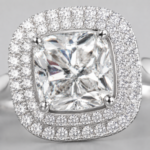 Anello quadrato con artiglio di tigre per donna, gioielli alla moda scintillanti - Product Image 3