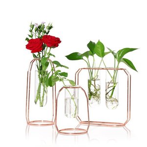 Metal Plant Stand Hydroponic Home Garden Office Wedding Decoration Colourful <strong>Propogation</strong> Station - Product Image 2