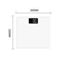 Báscula Corporal Electrónica Portátil Multifuncional, Precisa y Ligera, con Plataforma de Vidrio, Pantalla LED, Báscula para Control de Peso para Estudiantes