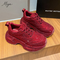 Nouvelles Baskets de Luxe Automne 2026 pour Femme, Modèles Unis avec Strass, Légères, à Lacets, Plateforme, Style Sportif 'Old Dad'